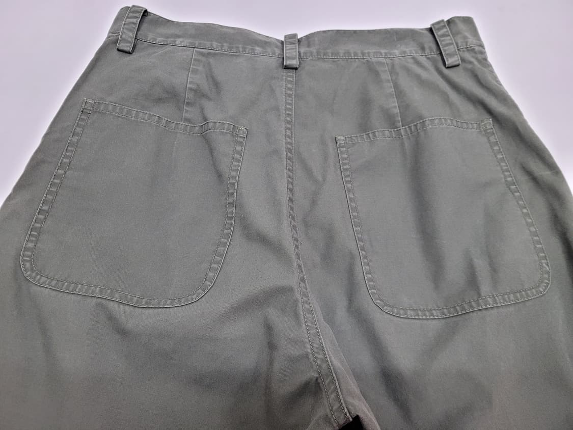 COS 코스 세미 배기핏 코튼 팬츠 / 여 160-64A 카키
 상품이미지4