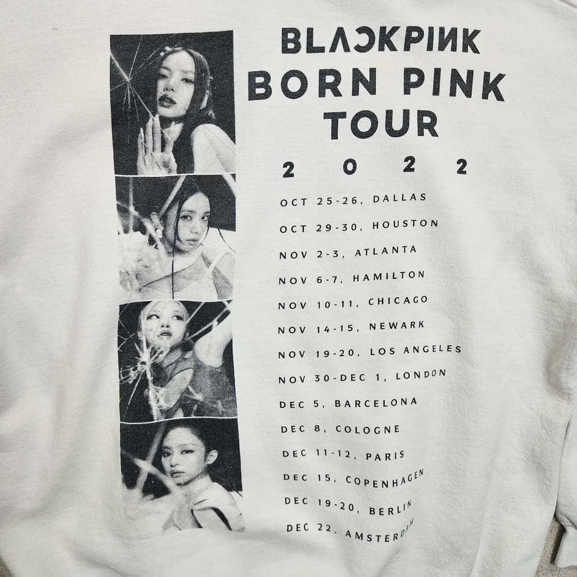 블랙핑크 BORN PINK TOUR 후드티 L 상품이미지3
