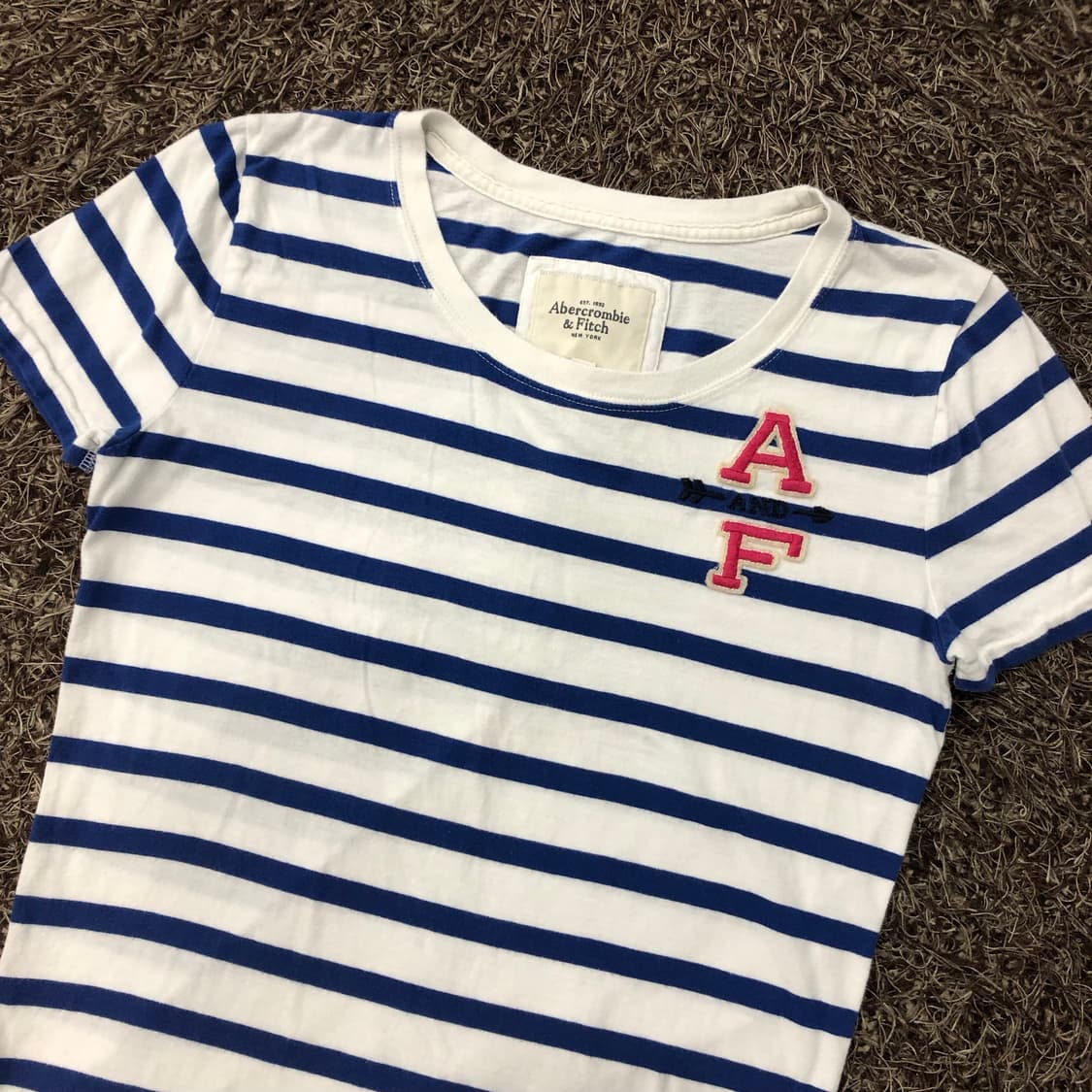 아베크롬비 딱붙 스트라이프 반팔 티셔츠 상품이미지2