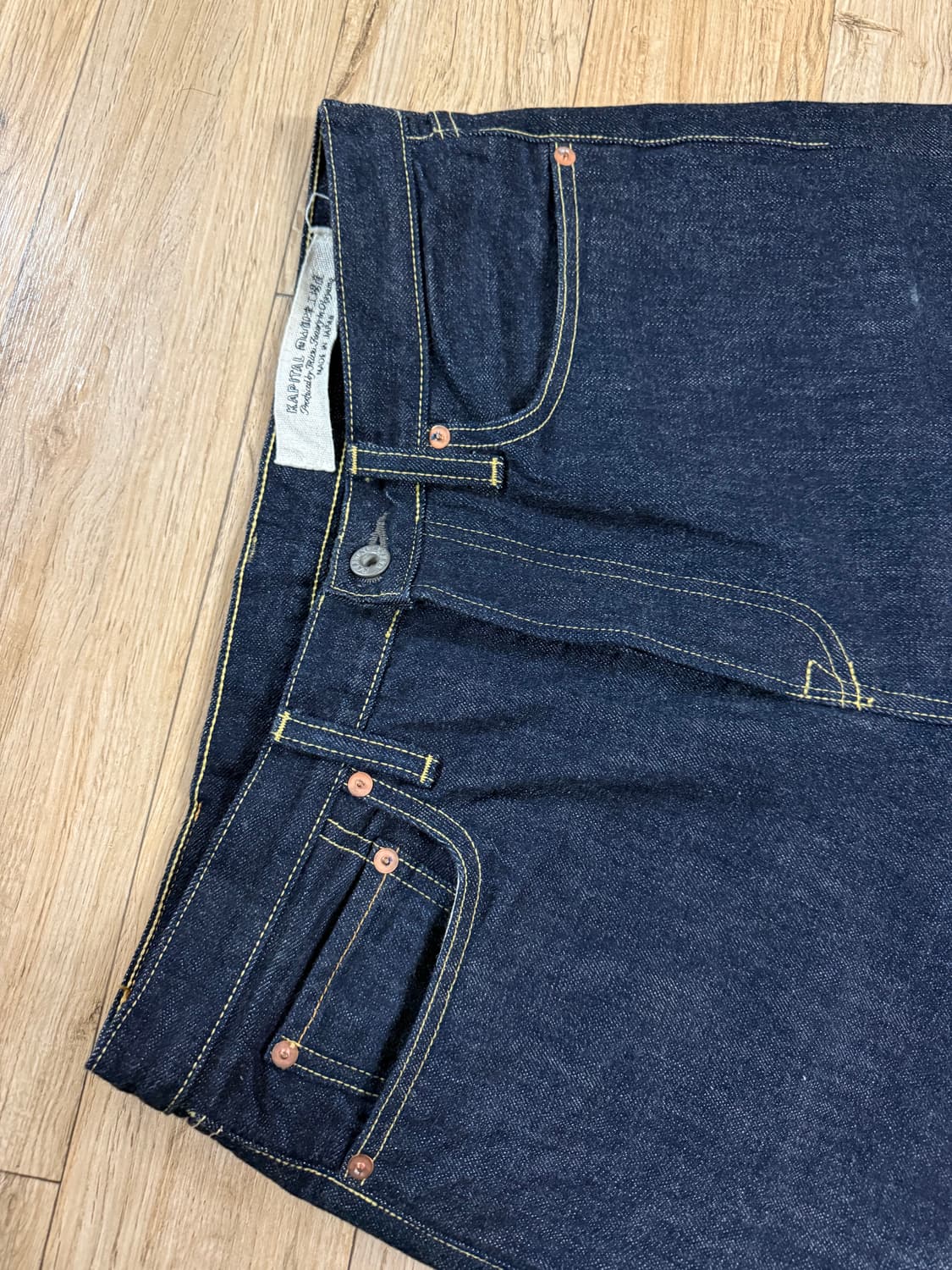 KAPITAL 캐피탈 14온즈 몽키시스코 데님 팬츠 인디고 34SIZE 상품이미지2