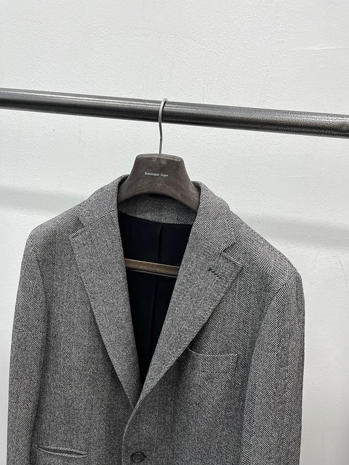 100-105) 마시모두띠 헤링본 울코트  상품이미지3