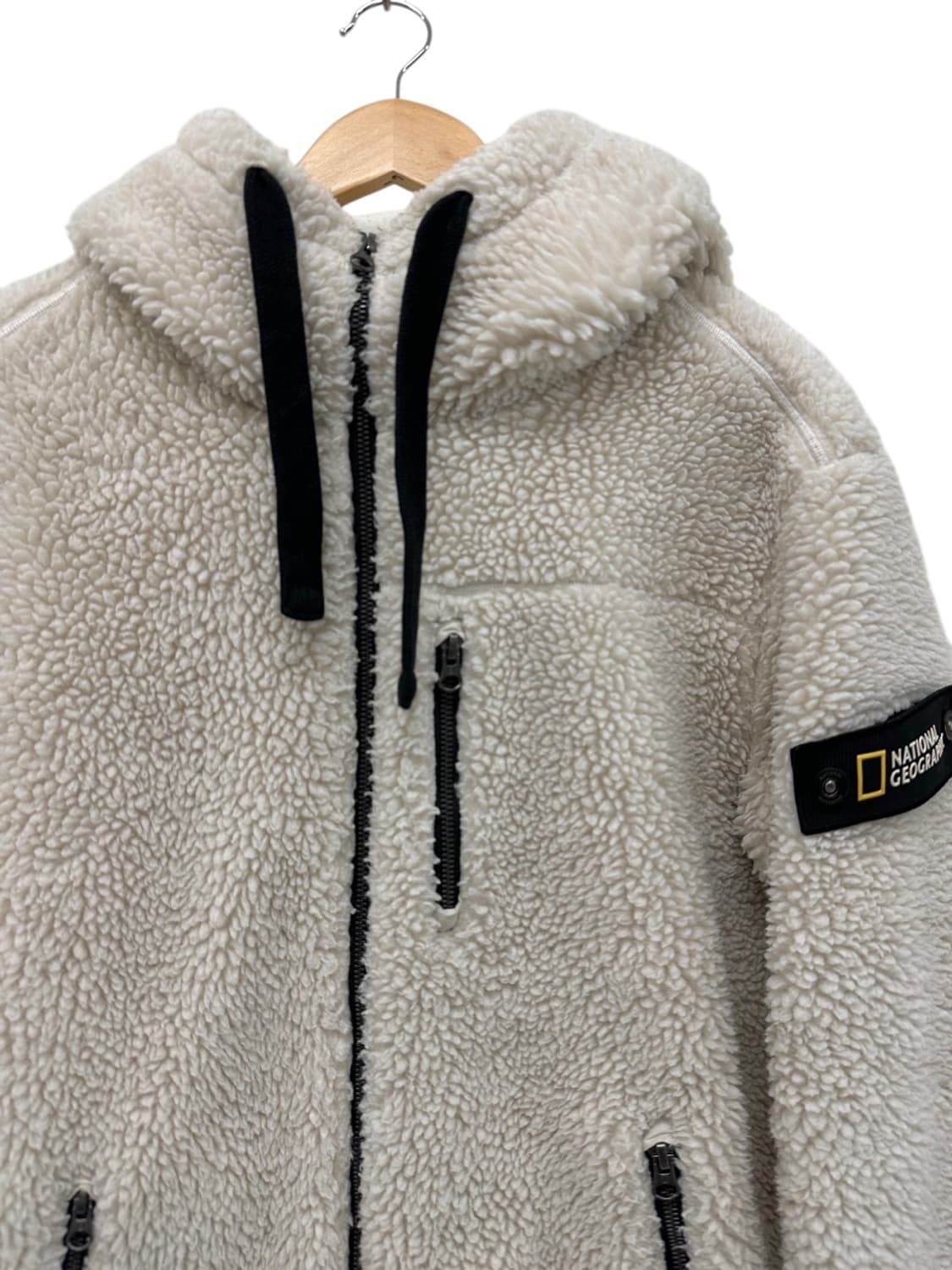 내셔널지오그래픽 뽀글이 후리스 플리스 아이보리 (XL) 상품이미지2