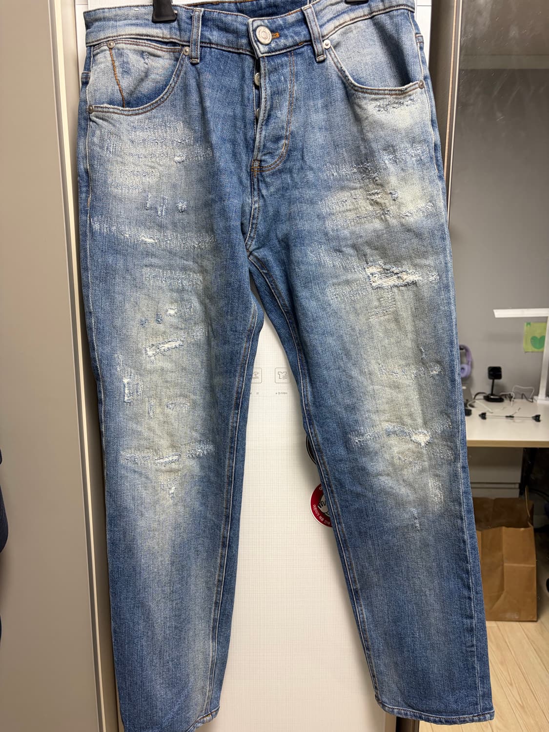 PT Torino 데미지 워싱 데님 청바지 32사이즈 한섬 정식수입품 상품이미지1