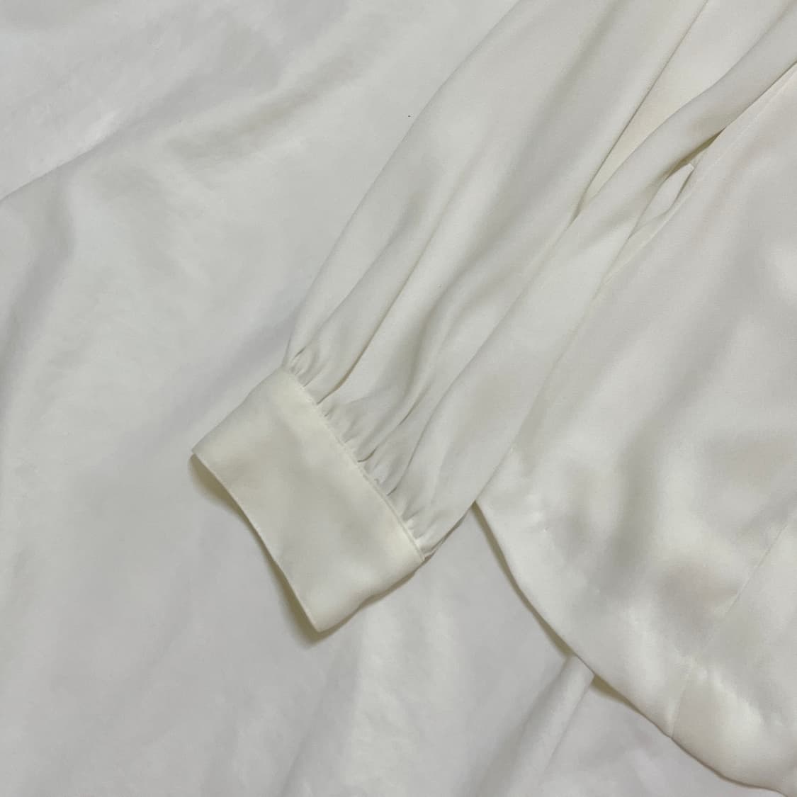 빈티지 ) 레이스 케이프 더블단추 블라우스 상품이미지3