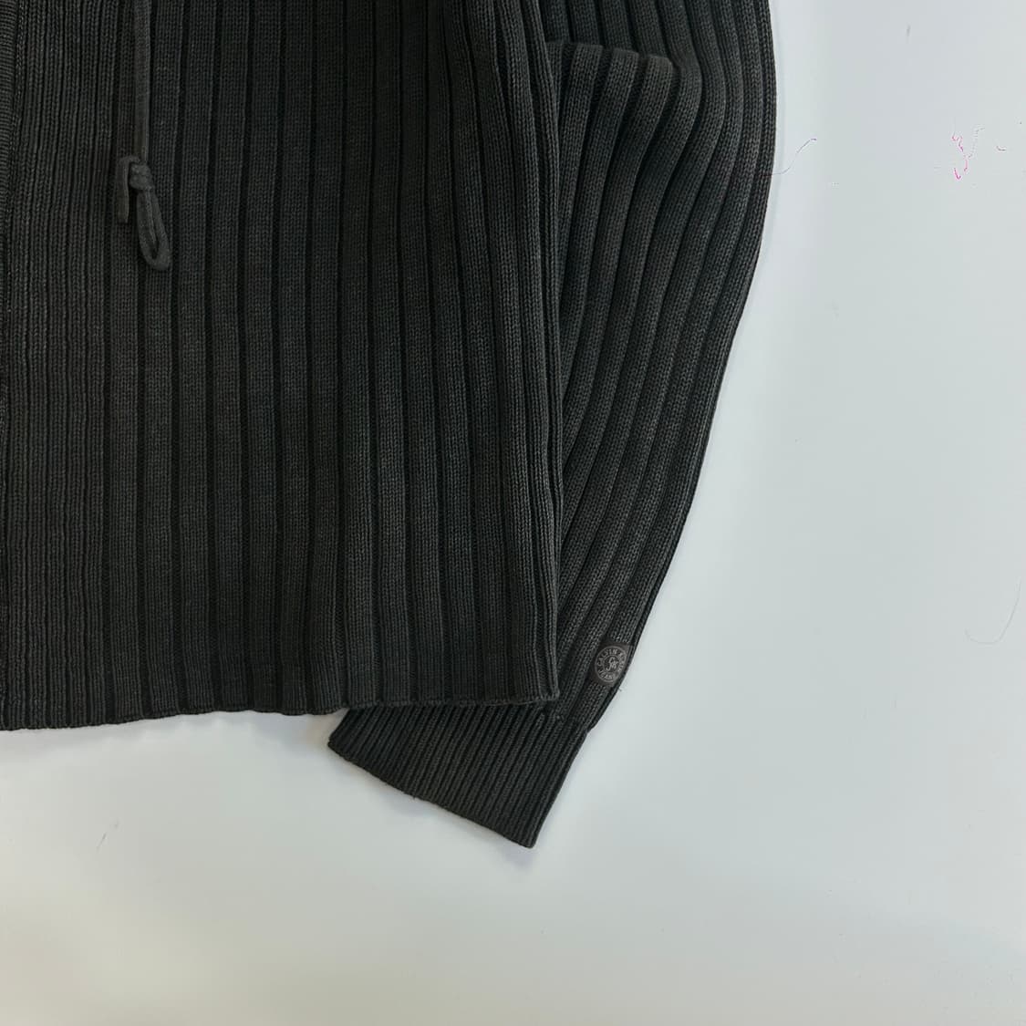 Calvin klen jeans 켈빈클라인 진스 차콜 니트 후드 집업 상품이미지5