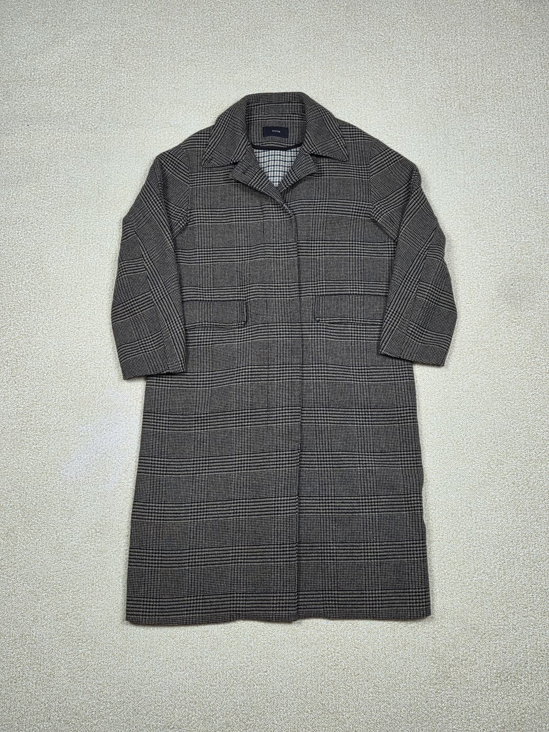 [시스템] 글렌 체크 울 블렌드 싱글 코트 | 00230 상품이미지1