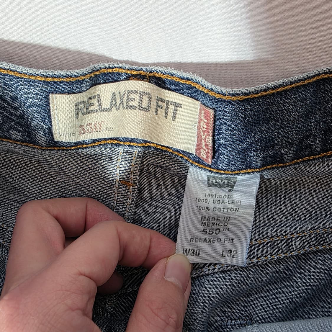 [W30L32]00s 리바이스 550 릴랙시드핏 데님팬츠 상품이미지4