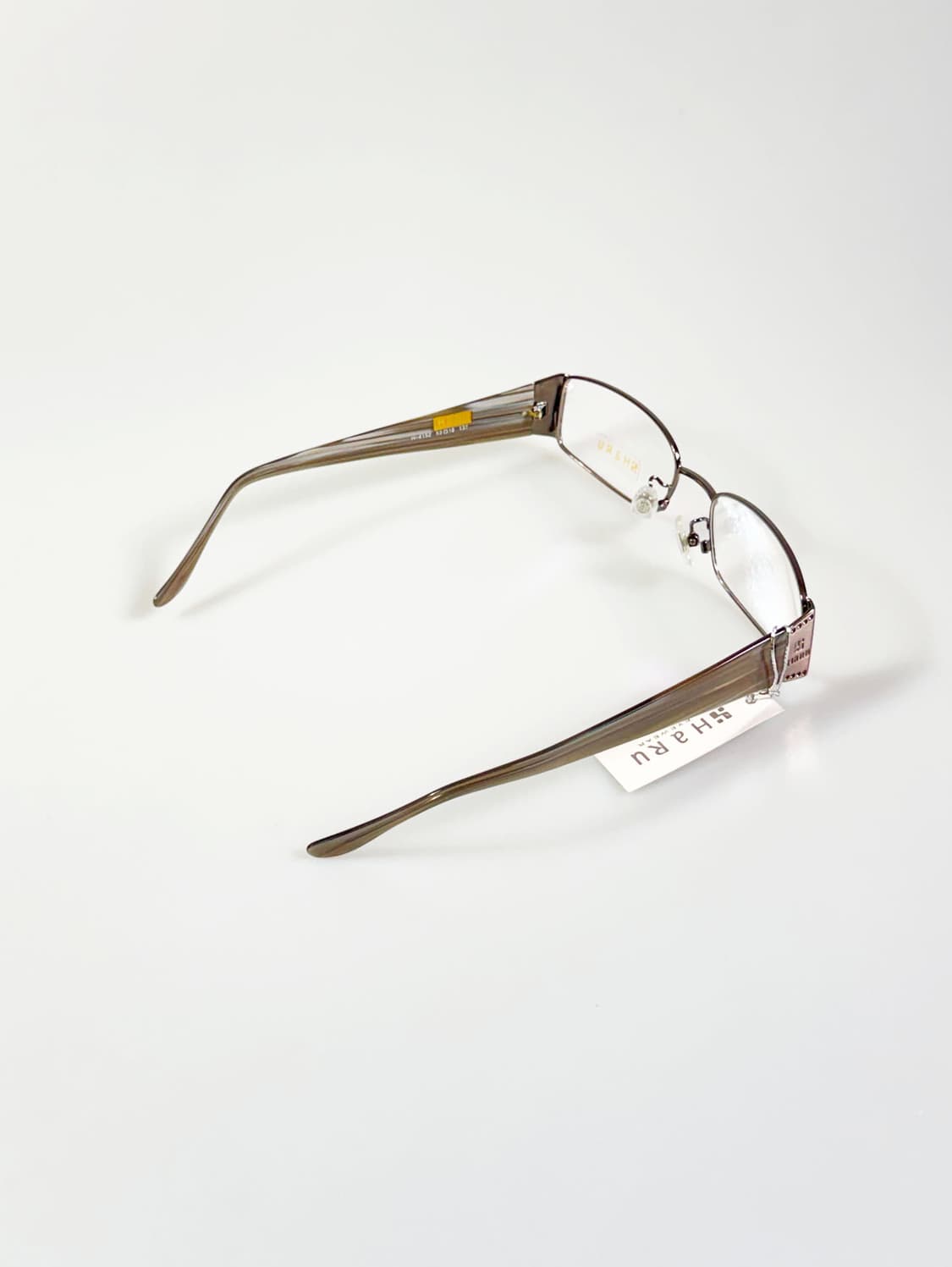 HARU 건메탈 슬림 스퀘어 프레임 빈티지 안경 상품이미지4