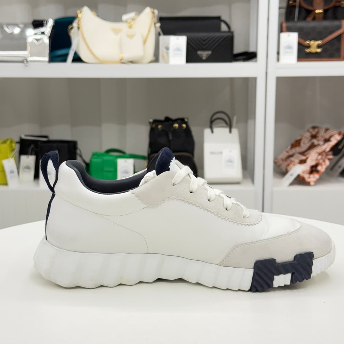 [41.5] 에르메스 카프스킨 바운싱 스니커즈 상품이미지3