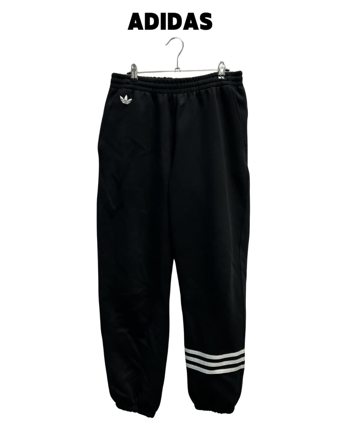 아디다스 뉴클래식 스웨트팬츠 블랙 클라우드 화이트 상품이미지1