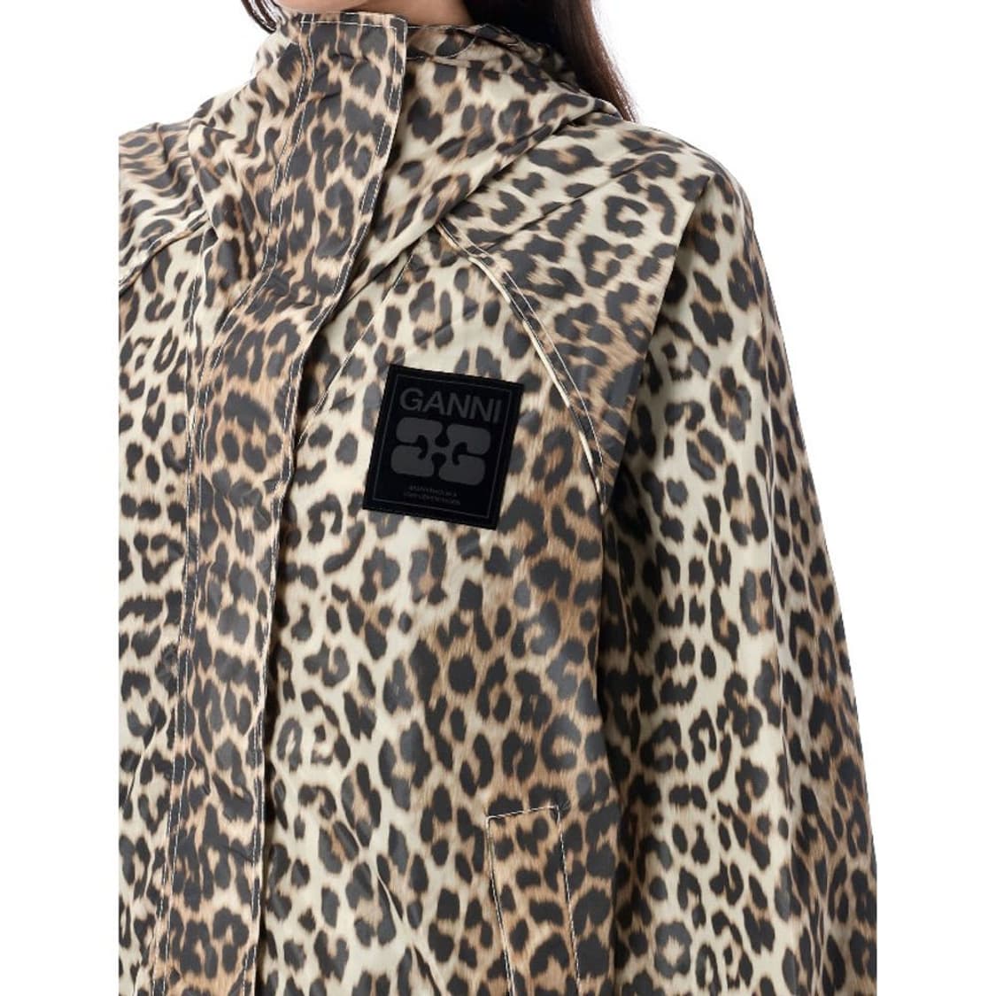 가니 레오파드 프린트 바람막이 자켓  상품이미지2