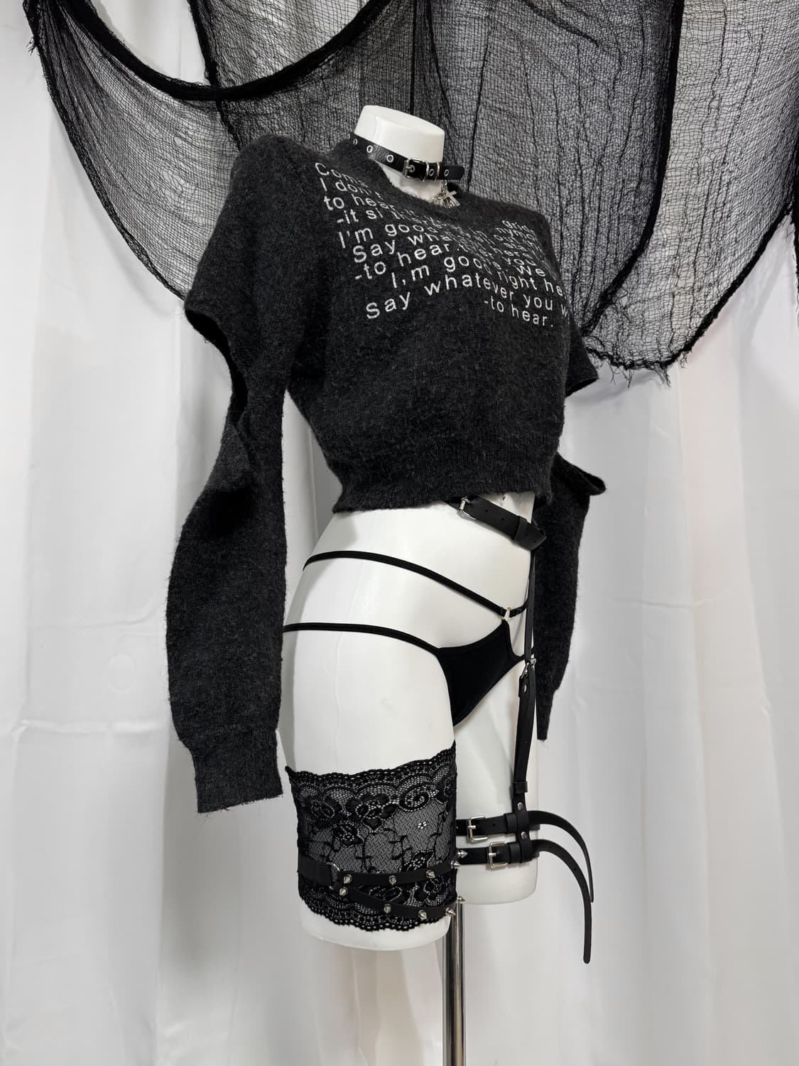 lettering detail knit 상품이미지1