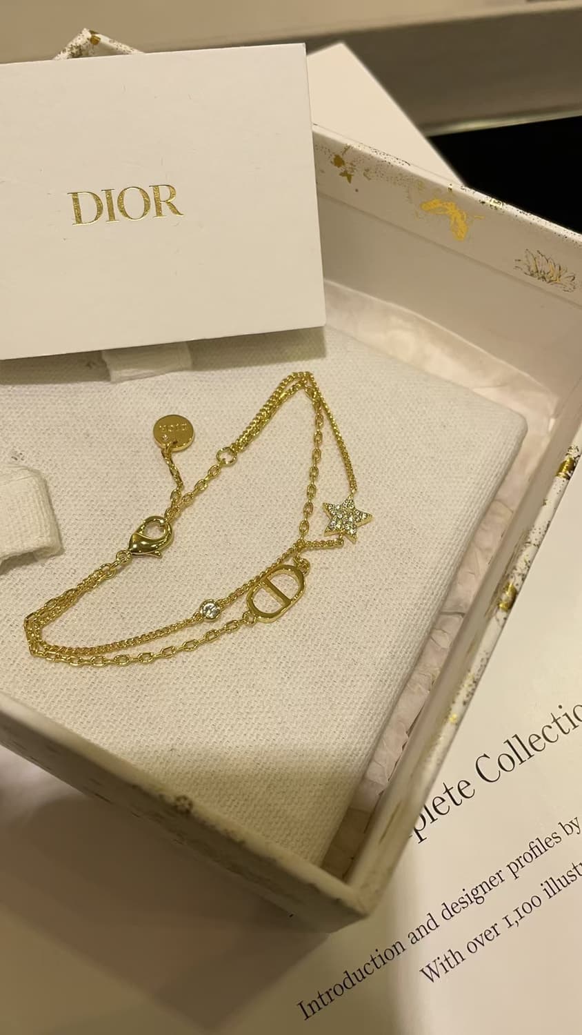 디올 Petit CD 골드더블 팔찌 상품이미지2