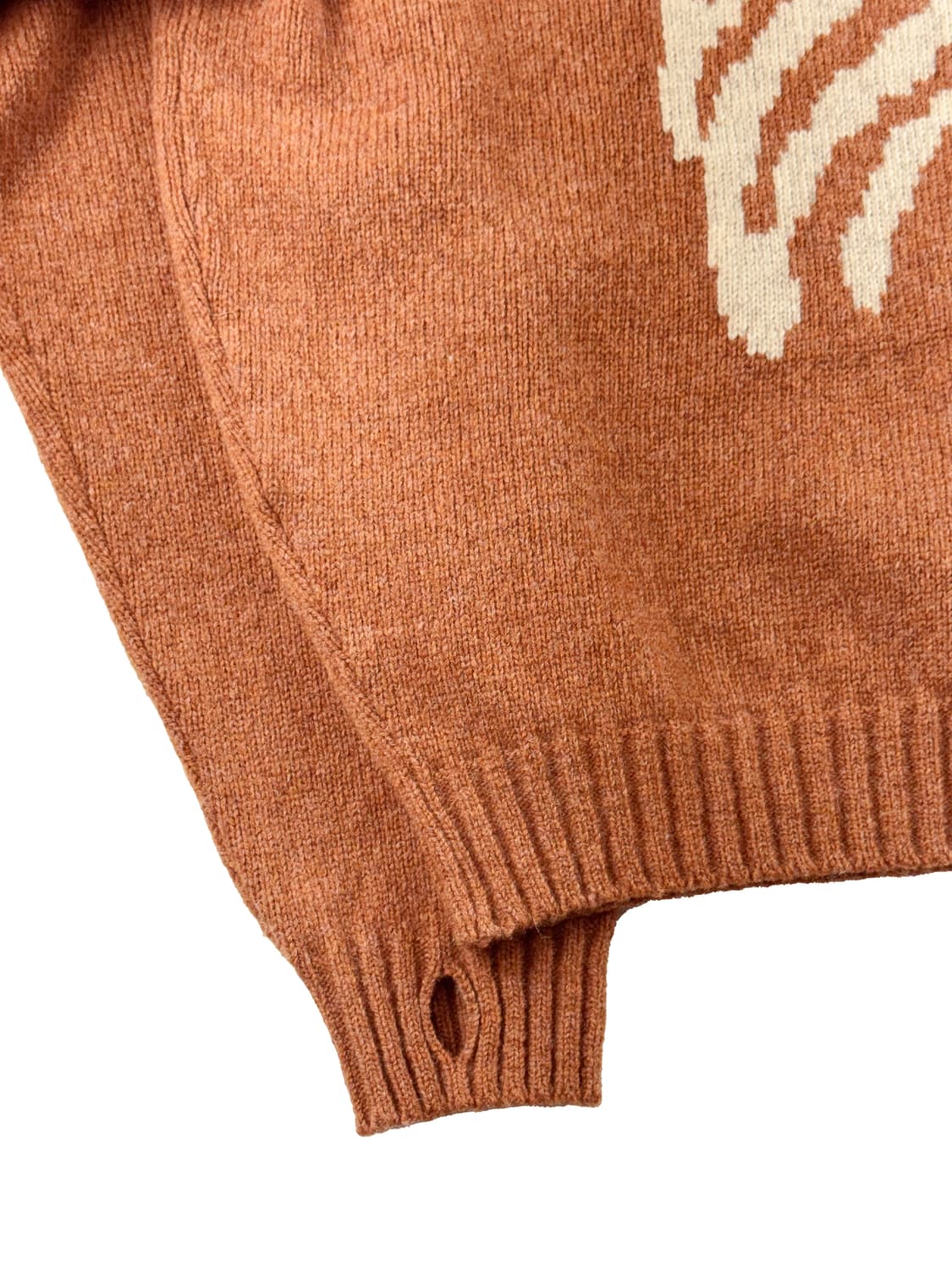 캐피탈 5G 울 본 크루넥 스웨터 오렌지 상품이미지5