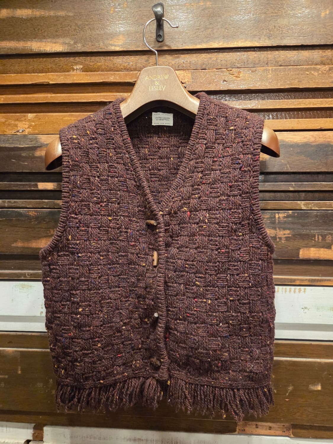 베네통 핸드메이드 니트베스트 상품이미지8