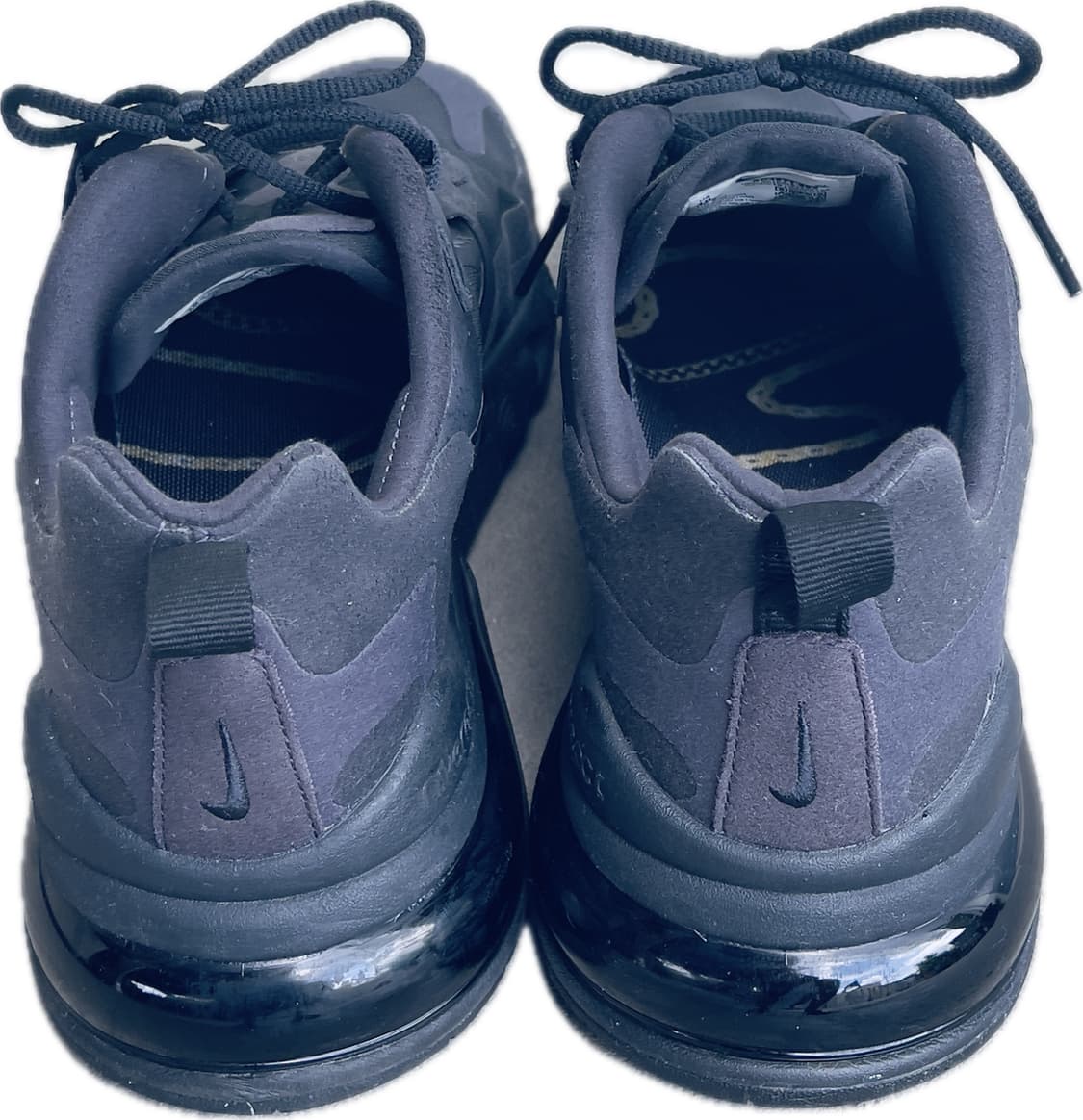 [실착 1회] 나이키 에어맥스 270 리액트 트리플블랙 280mm 풀박스 상품이미지5