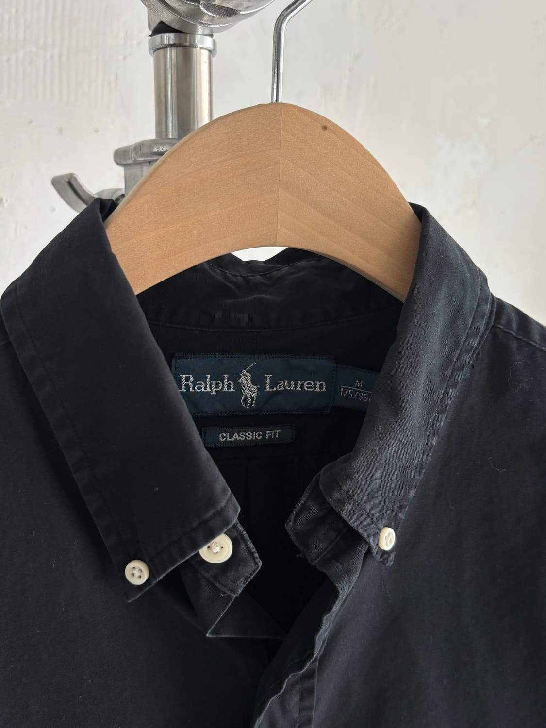 Polo 폴로 랄프로렌 퍼플포니 블랙 컬러 솔리드 셔츠 상품이미지4