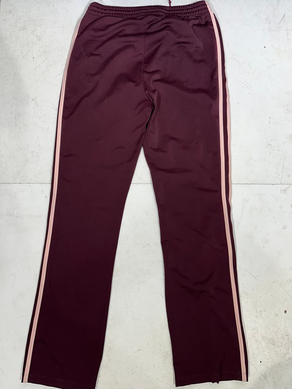 아디다스 버건디 핑크 삼선 와이드 트레이닝 팬츠 상품이미지5