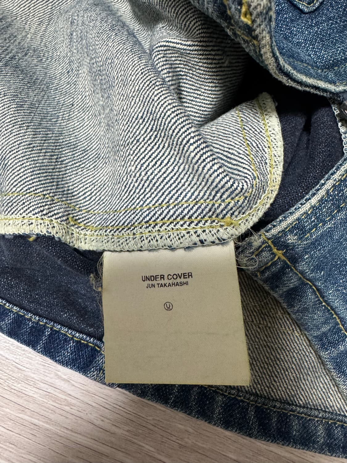 언더커버 01AW davf 데님 자켓 상품이미지4