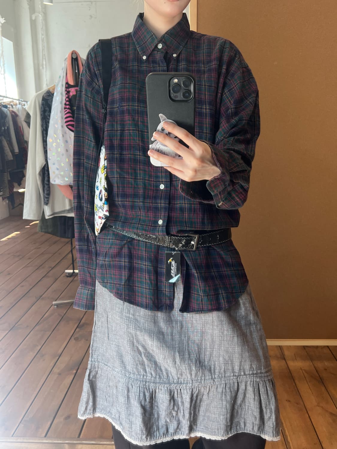 폴로 레드 체크 셔츠  상품이미지5