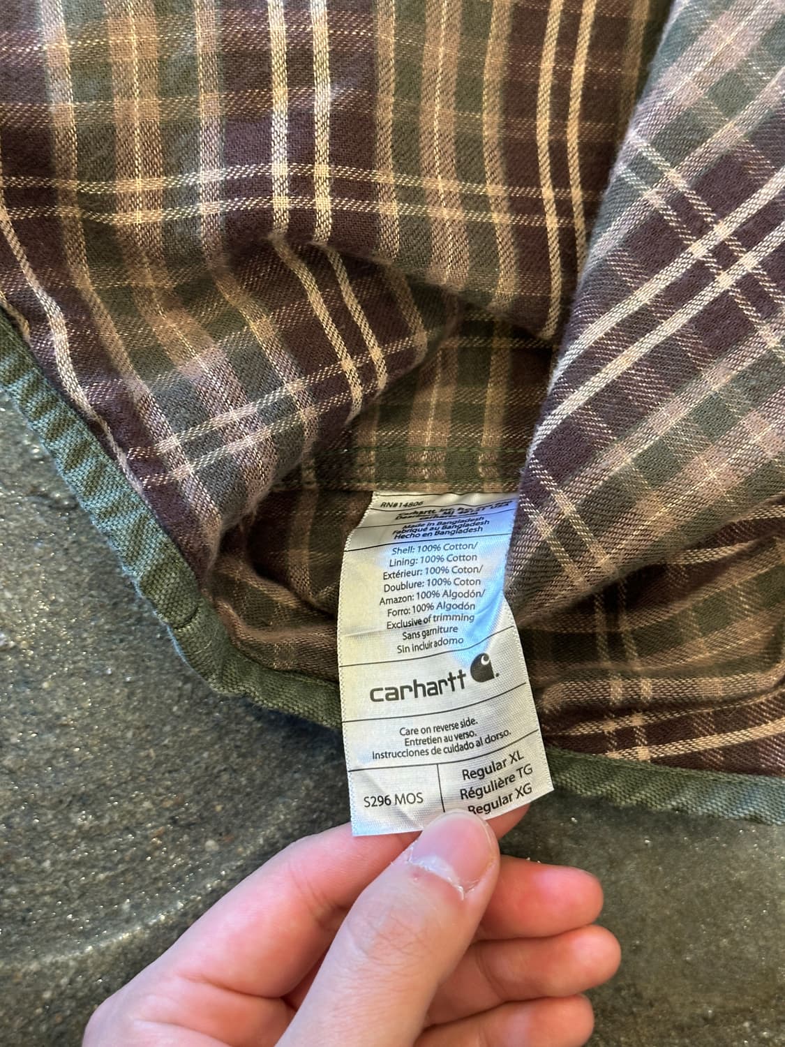 Carhartt AC/DC RockBand 칼하트 락밴드 워크 셔츠 XL 상품이미지9