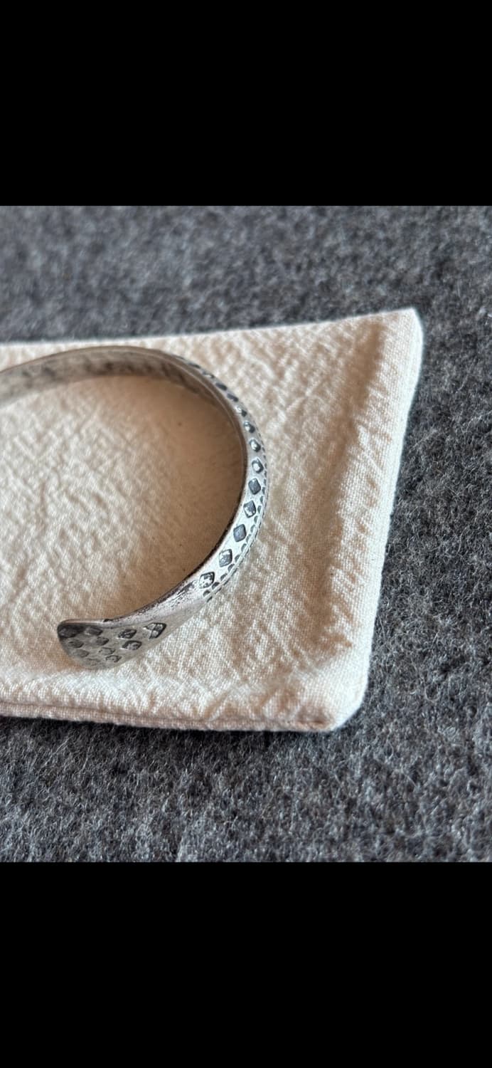 실버 오픈 뱅글 빈티지 팔찌 (새상품 / 25.5g) 상품이미지5