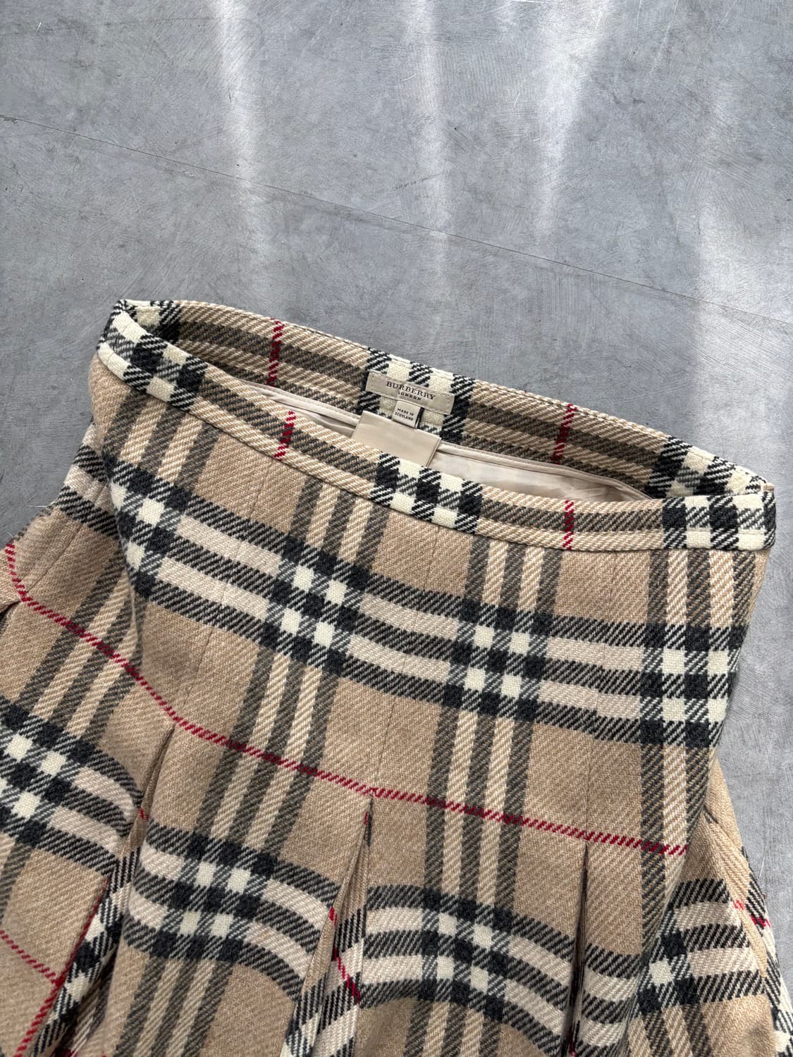 Burberry 버버리 노바체크 울 플리츠 스커트   상품이미지3