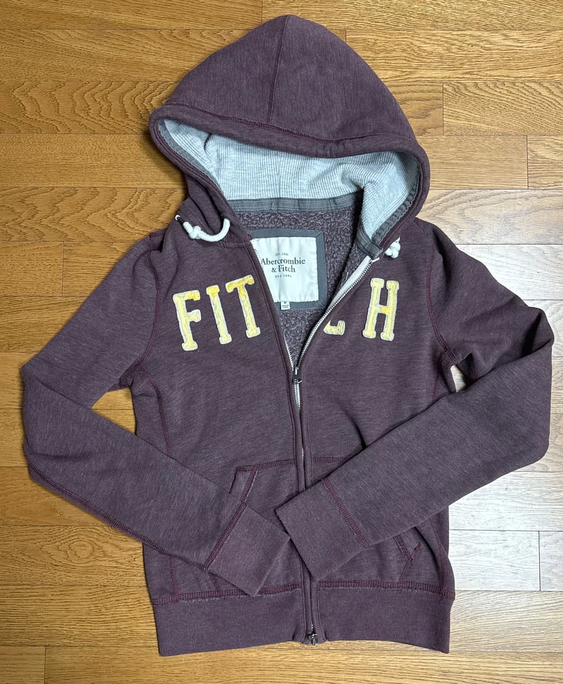 아베크롬비 후드집업 M (버건디) 상품이미지1