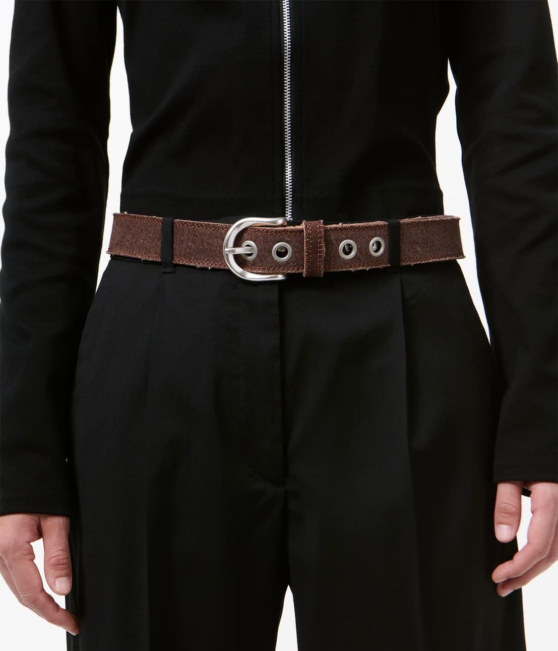 [80,90,100]아워레가시 26ss FRINGED 데님 벨트 상품이미지3