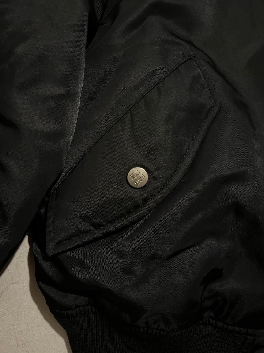 파프롬왓 Farfromwhat 샘플 백 프린팅 MA-1 상품이미지4