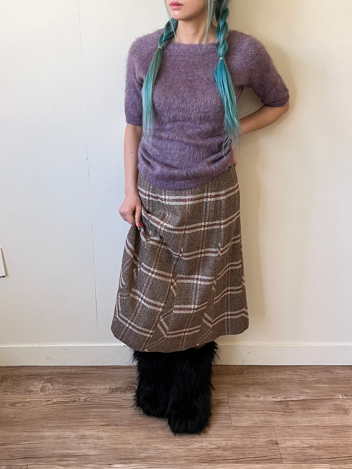 KCB 모헤어 라벤더스웨터 상품이미지5