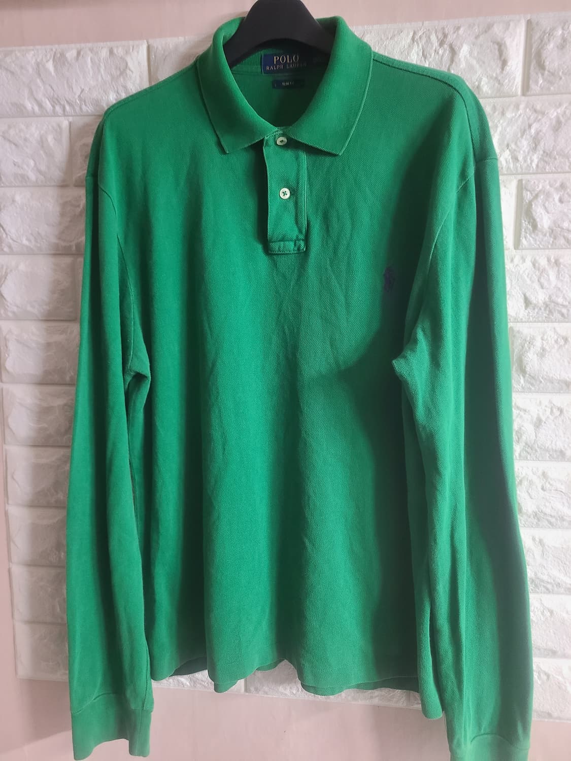 폴로 랄프로렌 그린 긴팔 폴로티 상품이미지1