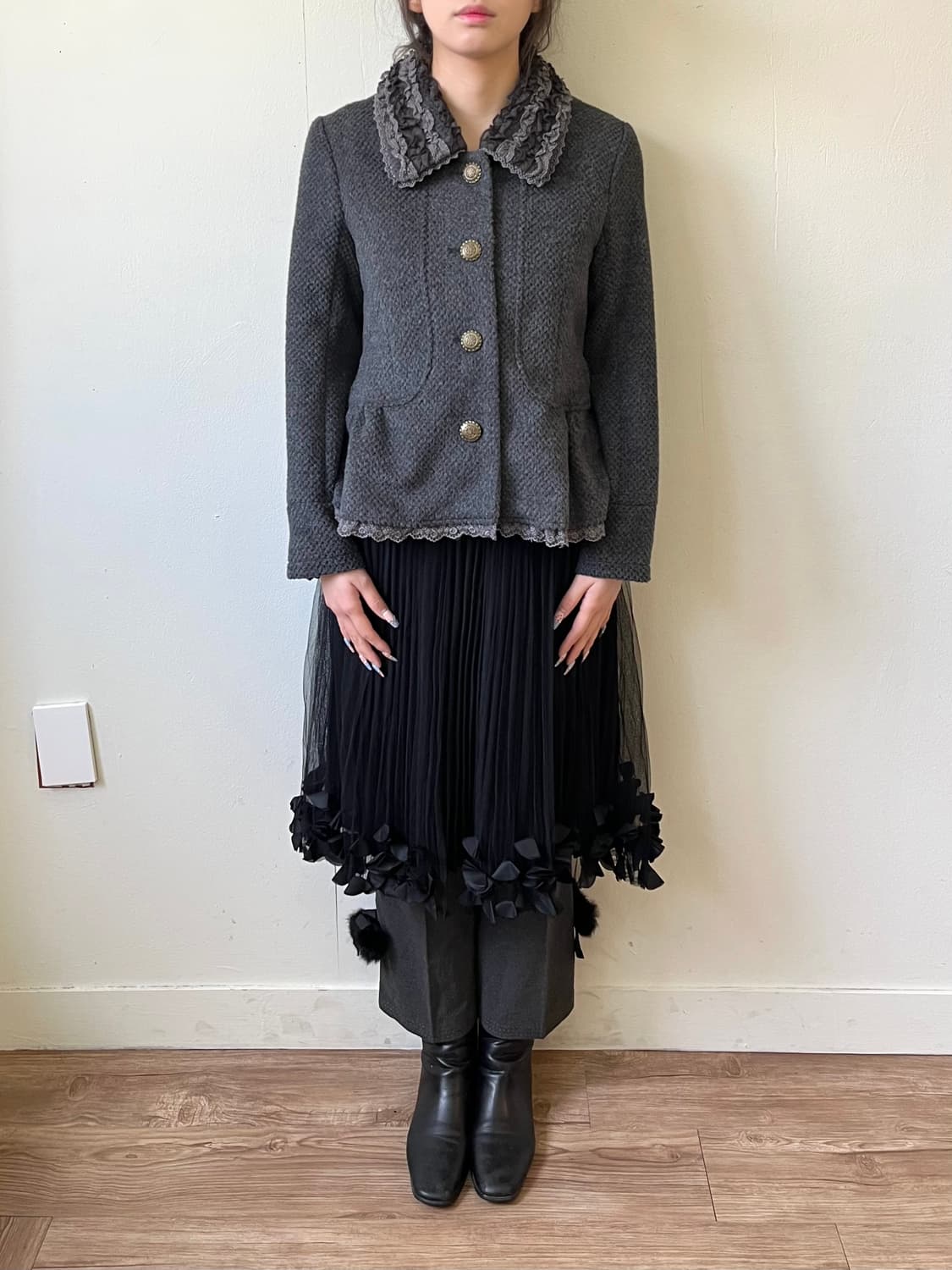 axes femme 트위드 자켓 상품이미지7