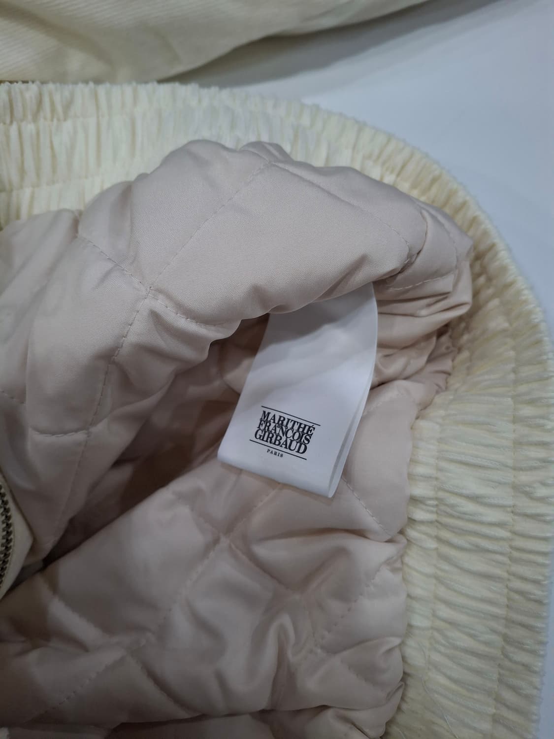 (마지막특가) 마리떼 골덴 안감누빔 점퍼 아이보리  s 상품이미지8