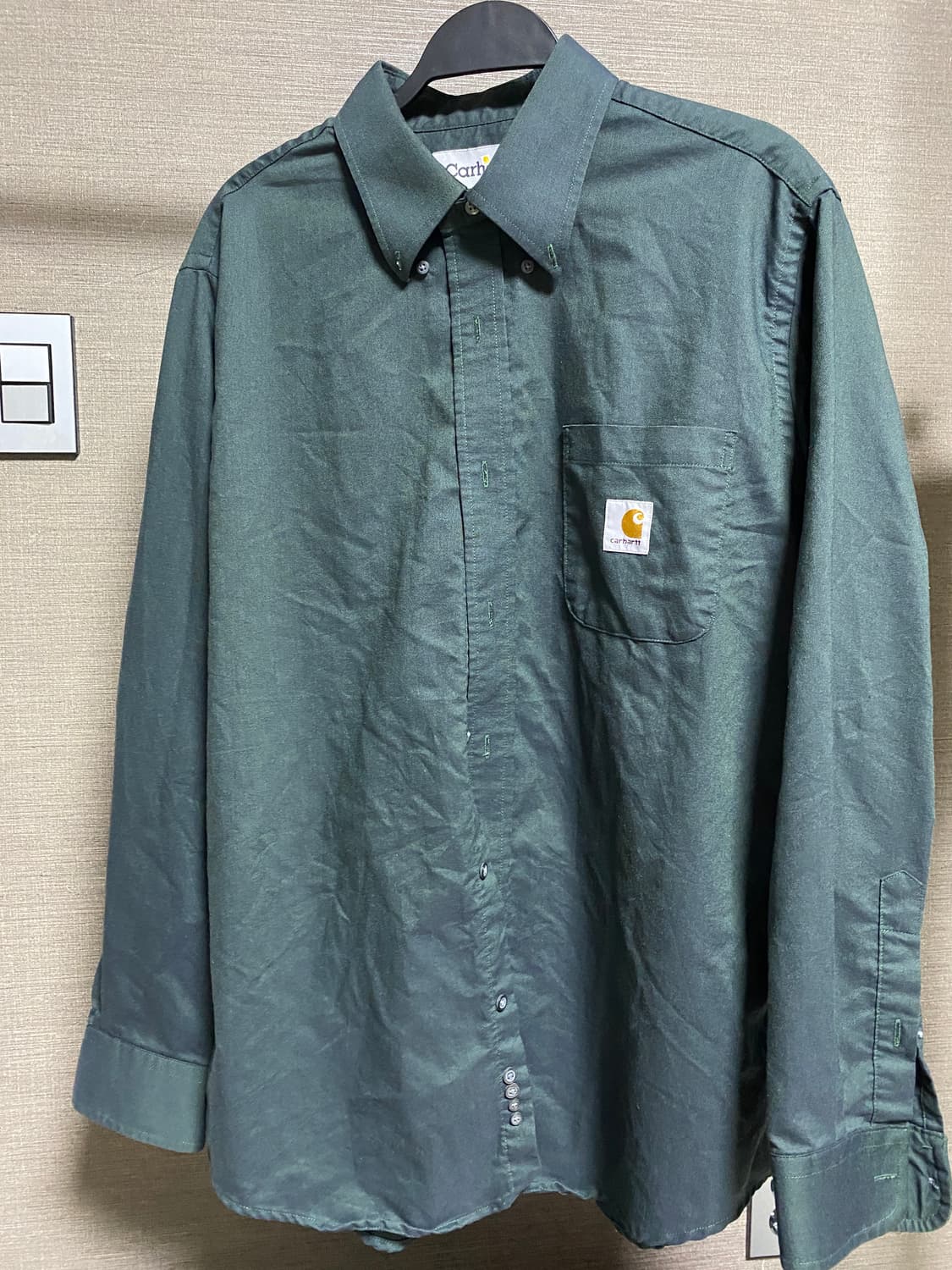 칼하트(Carhartt) 녹색 긴팔 셔츠 XL 상품이미지1