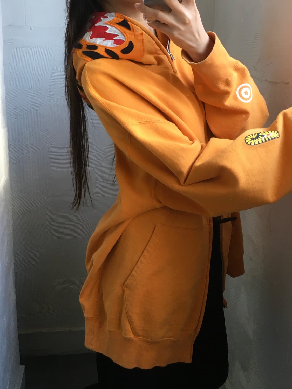 Bape 베이프 오렌지 타이거 샤크 풀 집업 상품이미지3