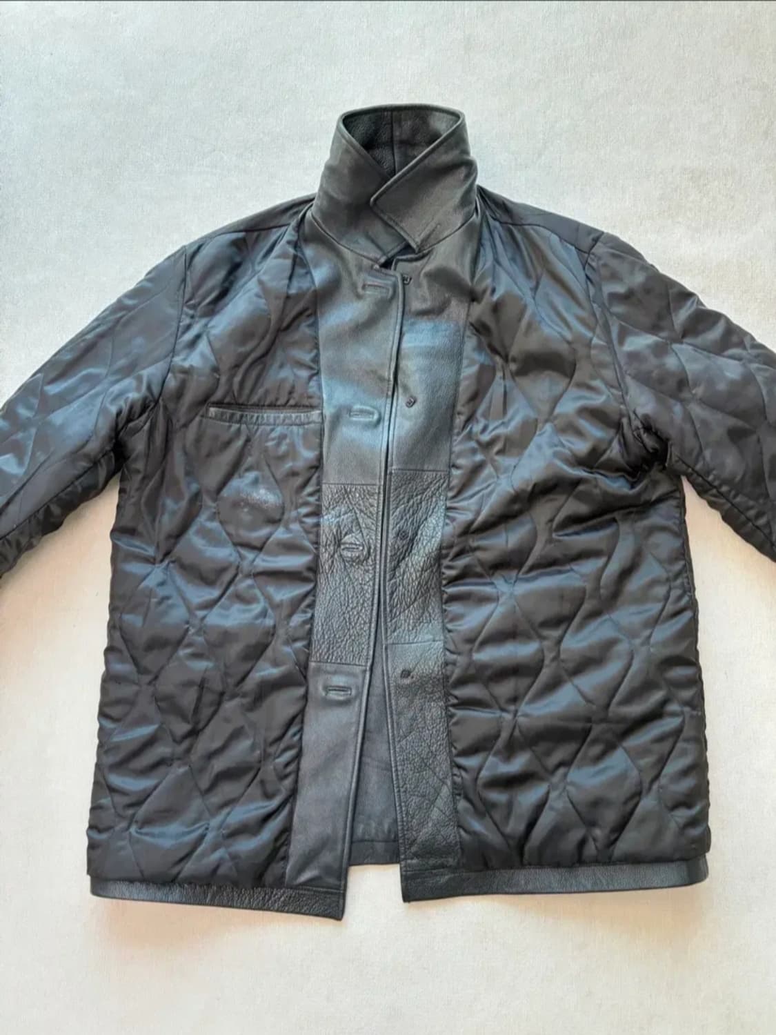 (L)올드갭 레더 카코트 상품이미지8