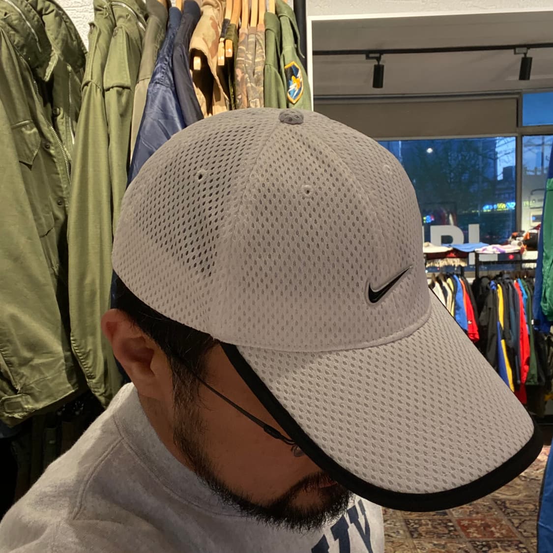 🌊00s Nike swoosh white mesh cap 상품이미지5