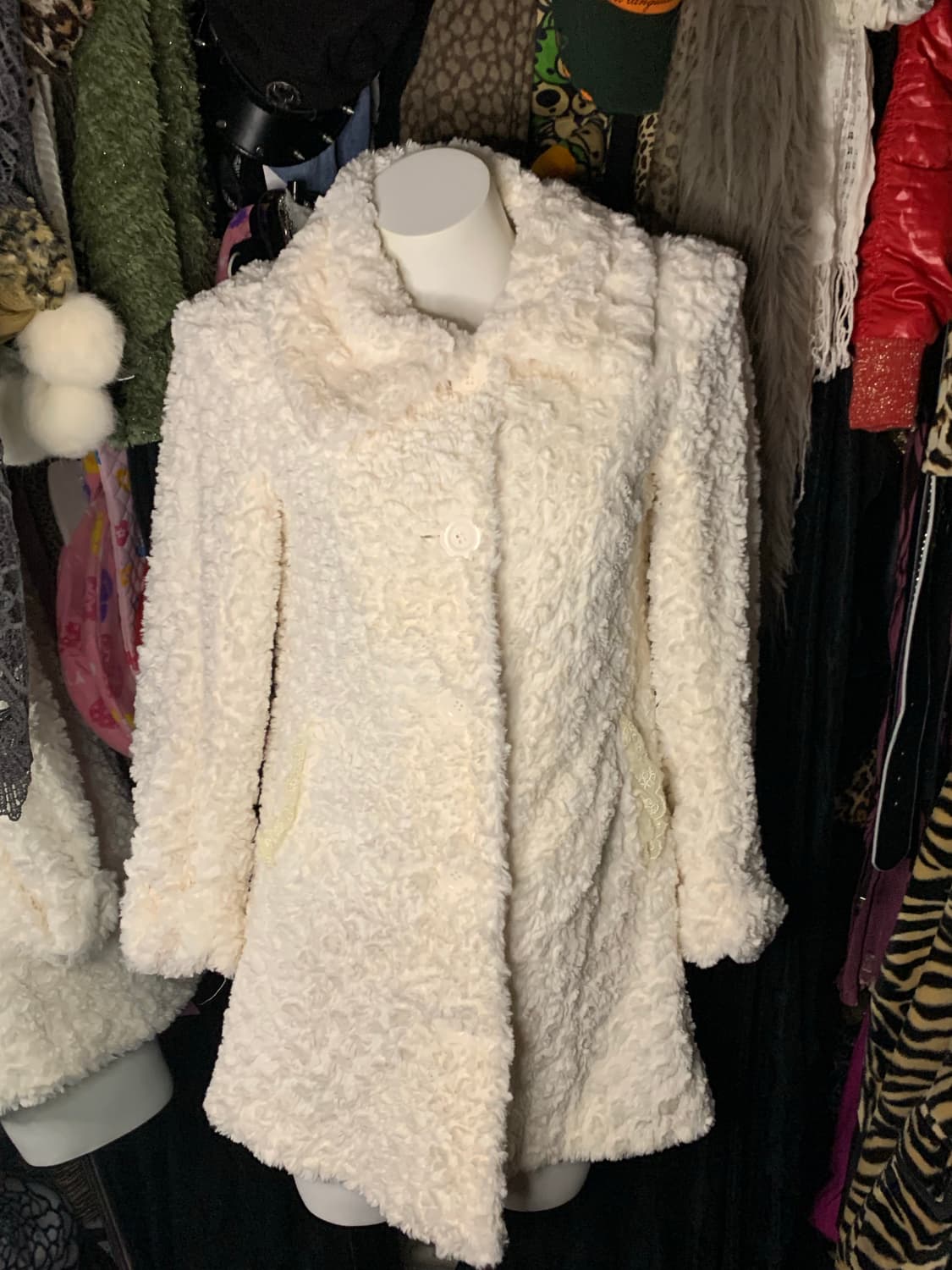 히메갸루 로걀 레이스  퍼코트 가디건 상품이미지4