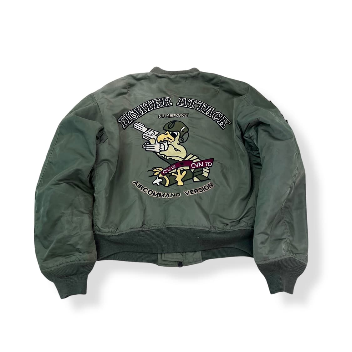 100 00s 빈티지 패치 ma-1 자켓 상품이미지2