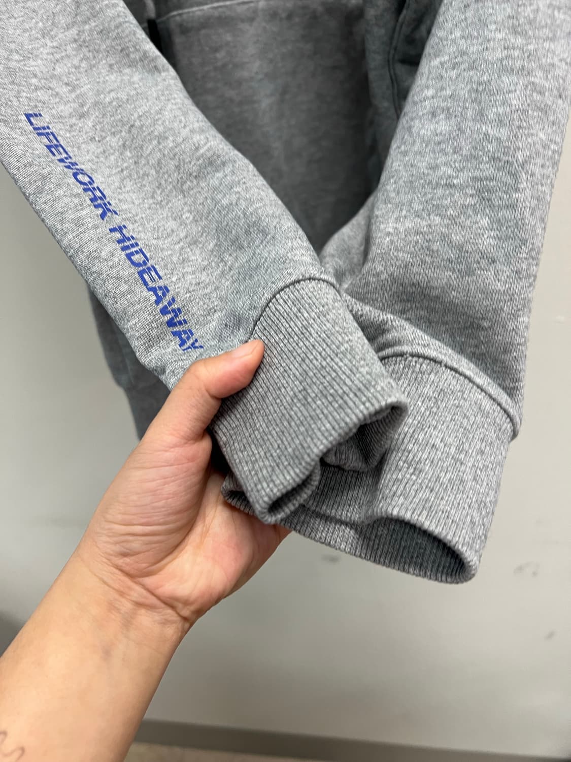 (L) 라이프워크 후드 티 그레이 상품이미지4