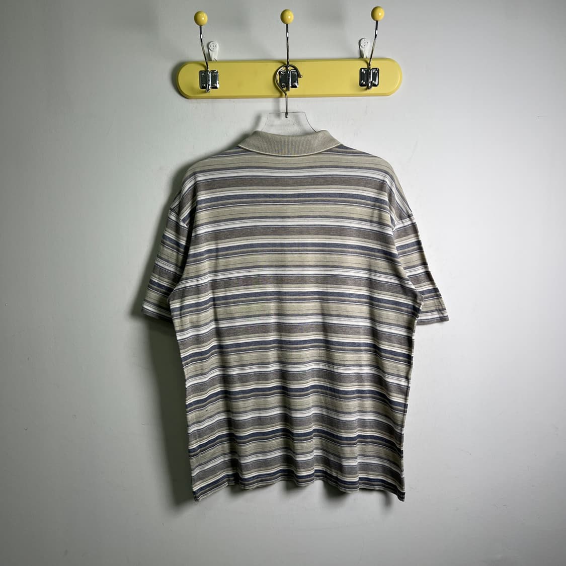 YSL 입생로랑 빈티지 스트라이프 반팔 카라 티셔츠 100 상품이미지2