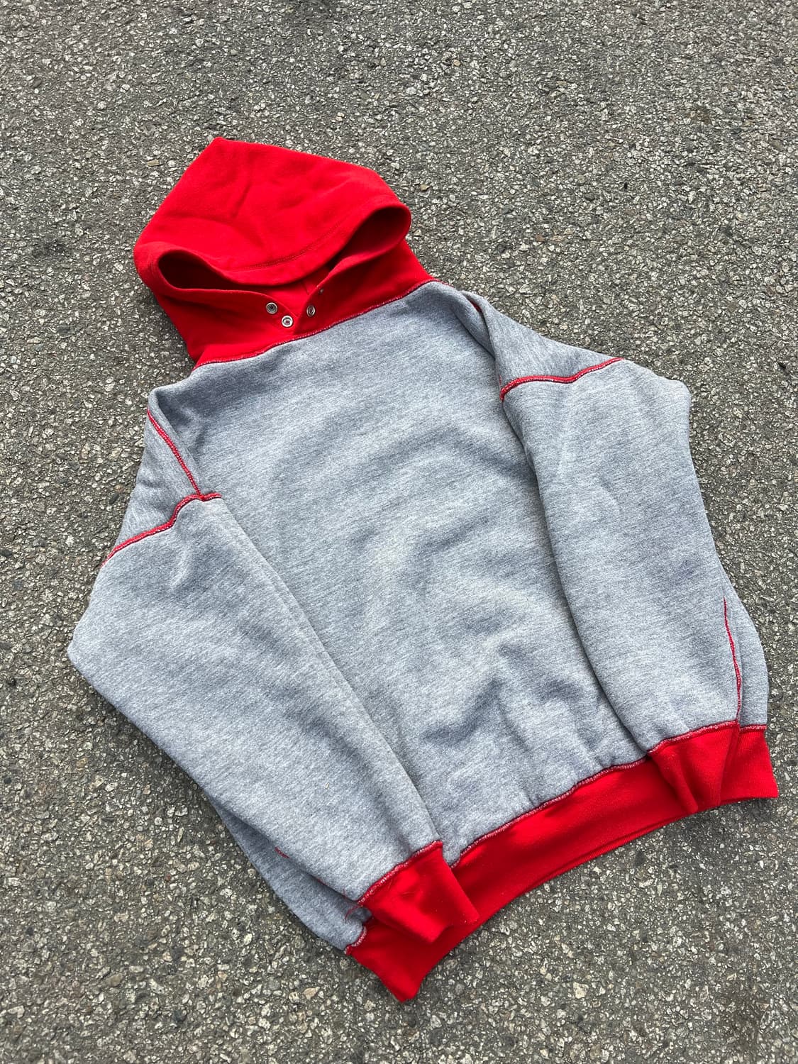 🇺🇸 70s 러셀 더블페이스 후디 레드 XL 상품이미지8