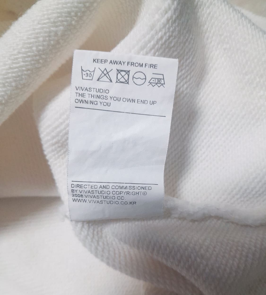 💥비바스튜디오 스웻셔츠 아이보리 (XL)
 상품이미지9