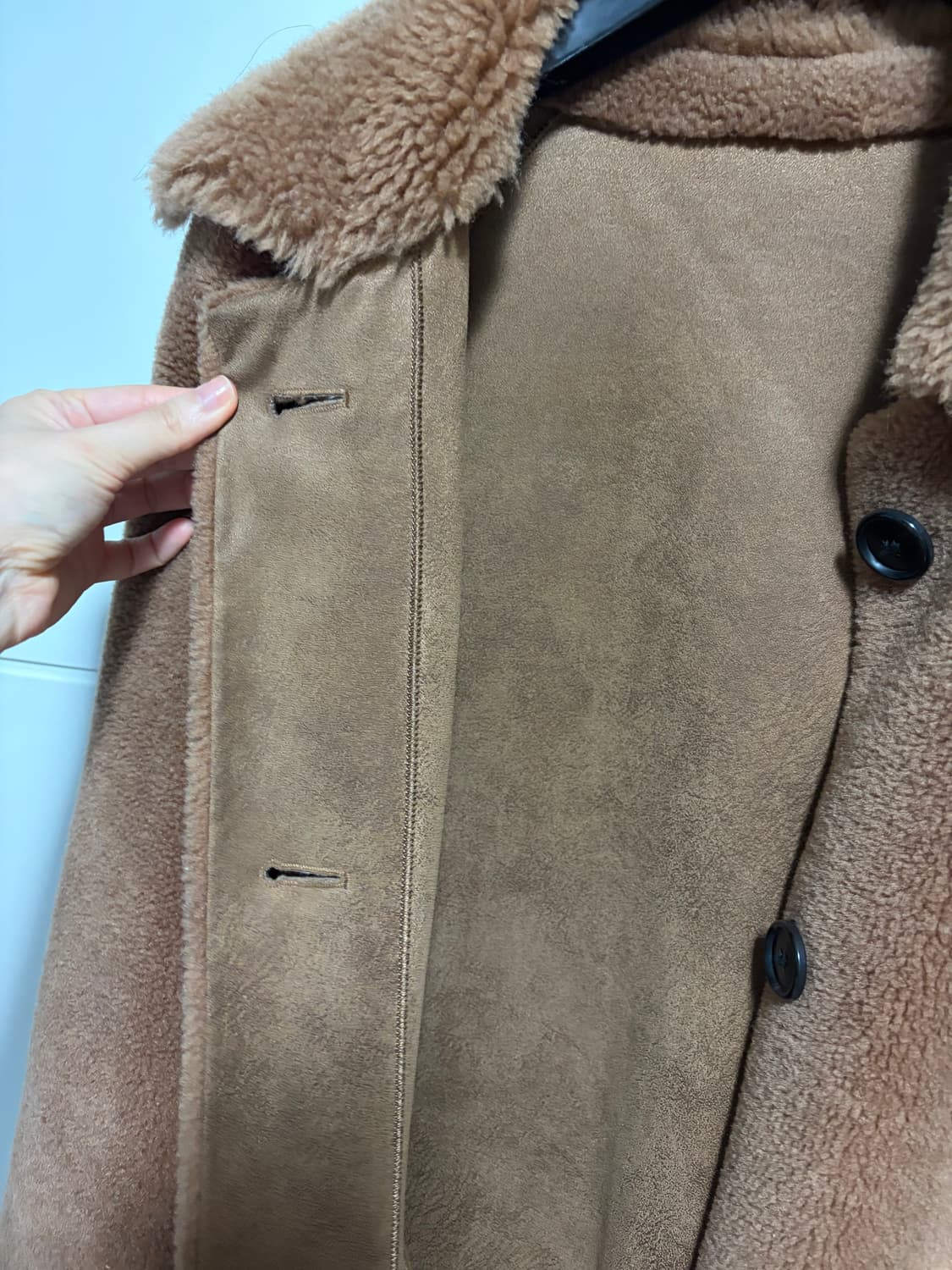 카멜 테디 퍼 코트  상품이미지4