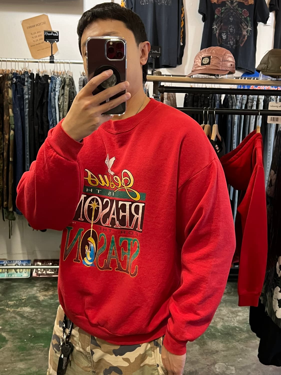 90s [XL] USA LEE 홀리데이 크리스마스 그래픽 빈티지 맨투맨 상품이미지9