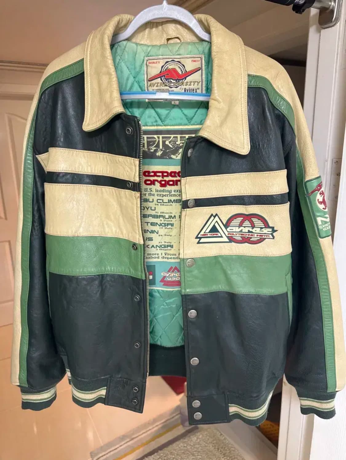 L 80s avirex 아비렉스 가죽자켓 상품이미지1
