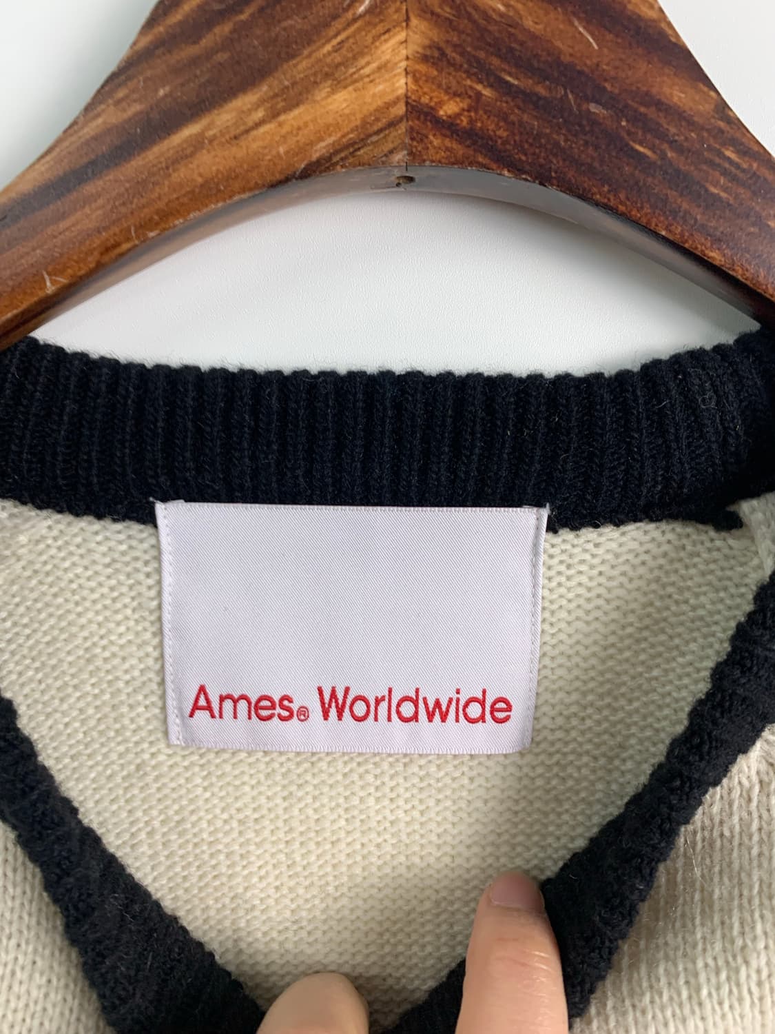 Ames 아메스 나그랑 오래오배색 니트  상품이미지6