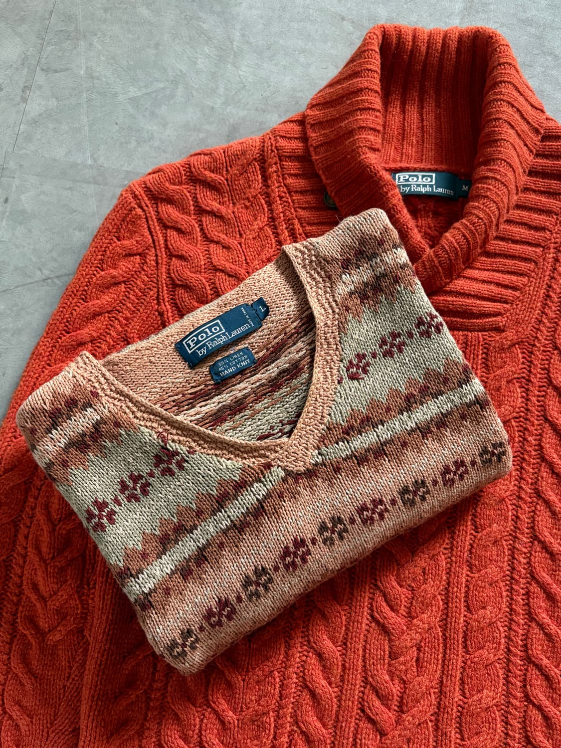 Polo 폴로 랄프로렌 브이넥 페어아일 핸드 니트 상품이미지6