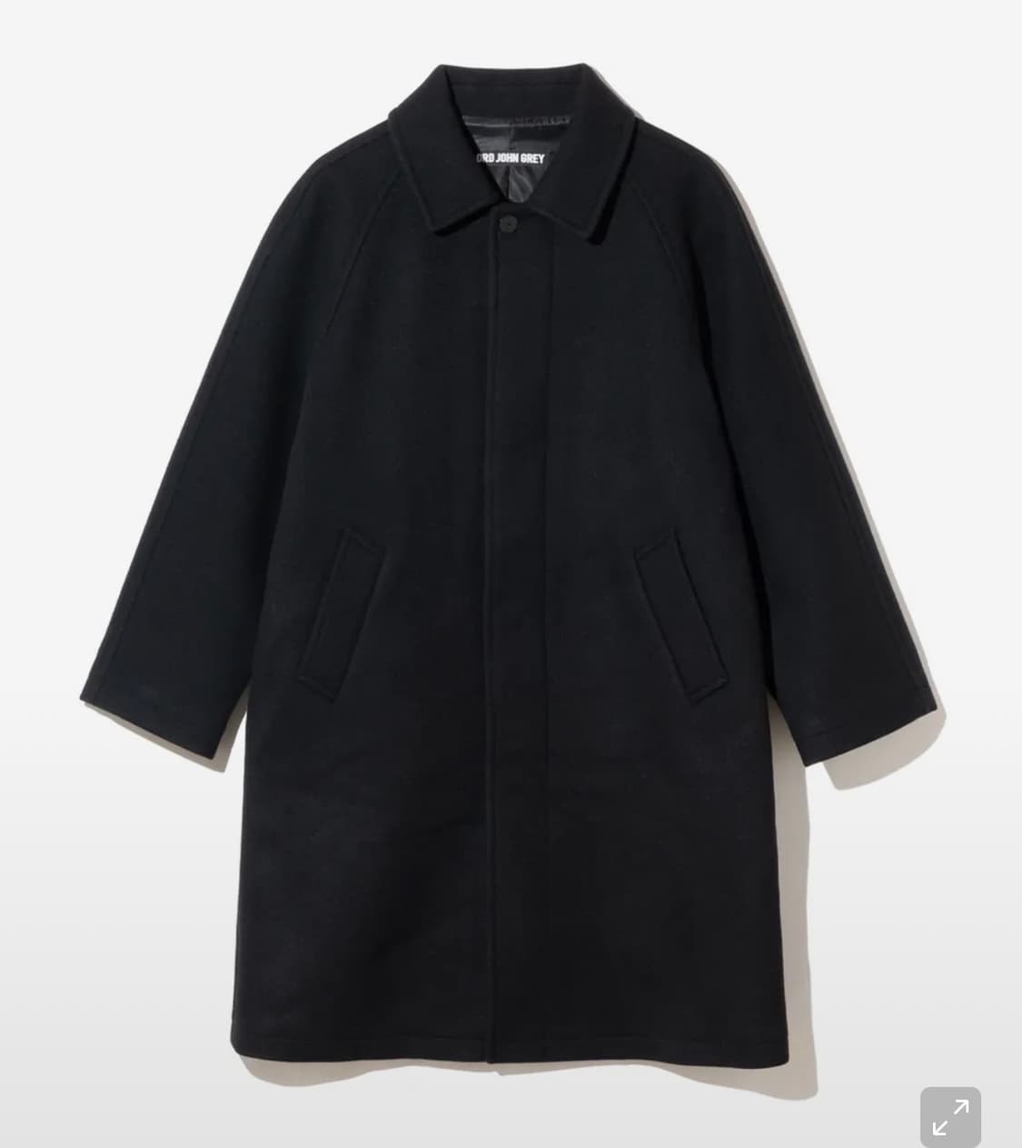 로드존그레이 울 발마칸 코트 상품이미지3